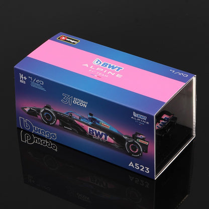 Bburago 1:43 Alpine F1 Team A524 2024 Liga Carro Miniatura Diecast Modelo #10 Pierre Gasly #31 Esteban Ocon Brinquedo Colecionável