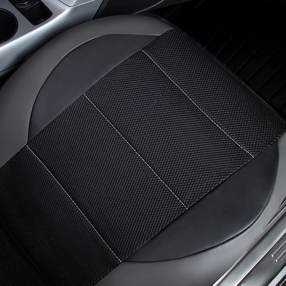 9 Pieces/set Car Seat Cover Car Leather Breathable Fabric Universal Pu Leather Car Seat Cushion Front And Rear Seat Full Protect