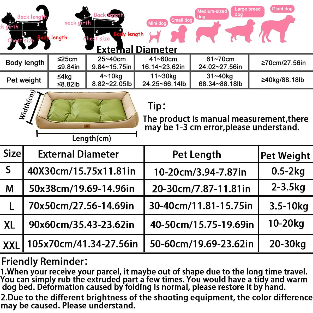 Cama Grande Impermeável para Cachorro de Grande Porte Cama de Verão Refrescante para Gato Tapete Macio para Animais de Estimação para Todas as Estações Tapete para Filhotes de Chihuahua