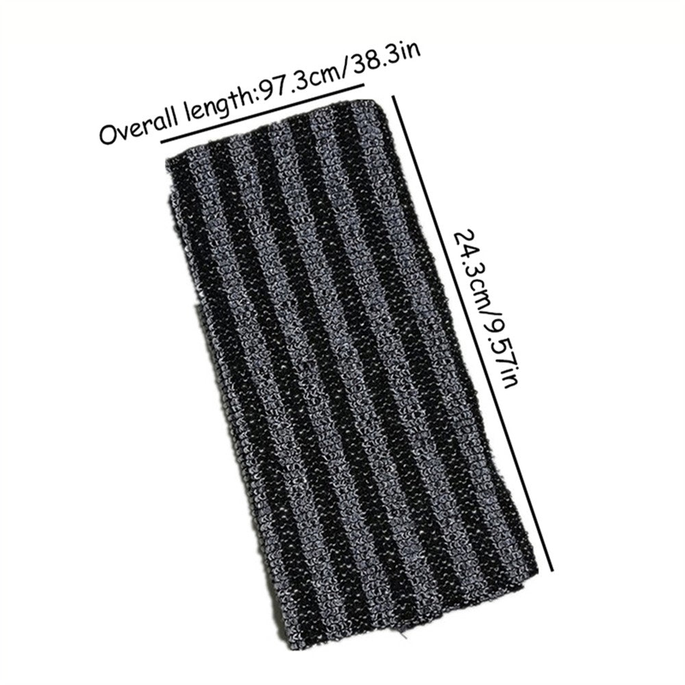 1pc Exfoliating Back Body Scrubber For Shower Bath, Long Strip Rubbing Scrub Towel, Exfoliating Washcloth
