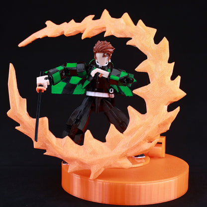 AKAZA Tanjiro Kamado Lucky Dummy 13, de Demon Slayer, impresso em 9L3D, figuras de ação articuladas Mannequin Toys para fãs de anime