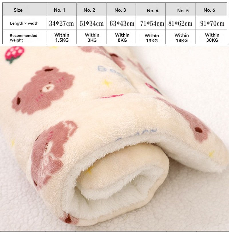 Tapete para animais de estimação de flanela macia cama de cachorro inverno engrossar cobertor quente para cães e gatos filhote de cachorro dormir capa toalha almofada para cães pequenos médios grandes