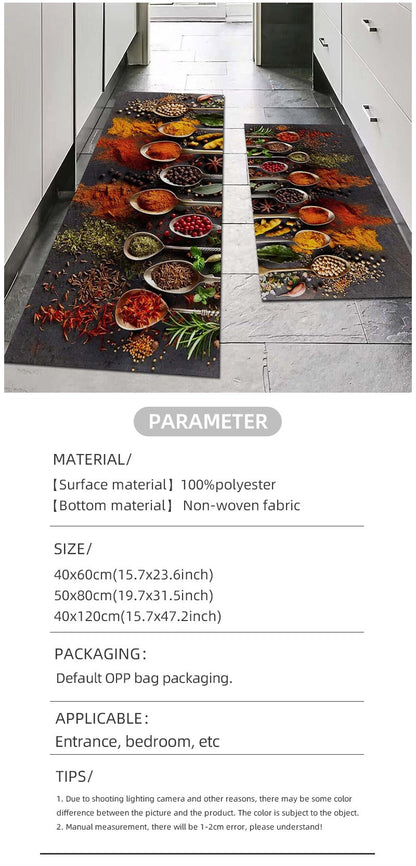 Modern Kitchen Mat Home Entrance Doormat Hallway Bedroom Living Room Decoration Floor Carpet Balcony Bathroom Anti-Slip Long Rug