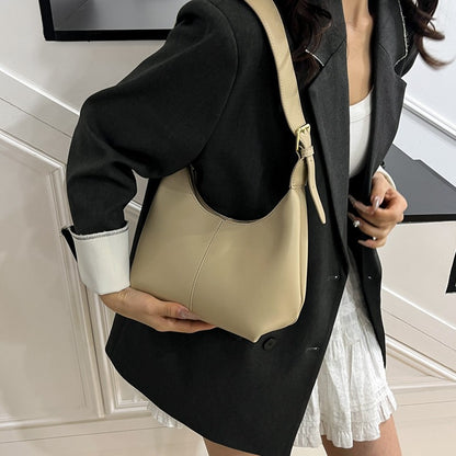 LEFTSIDE Small PU Leather Crossbody Bags for Women 2025 New Trend Retro Underarm Shoulder Bag Ladies Retro Handbags and Purses