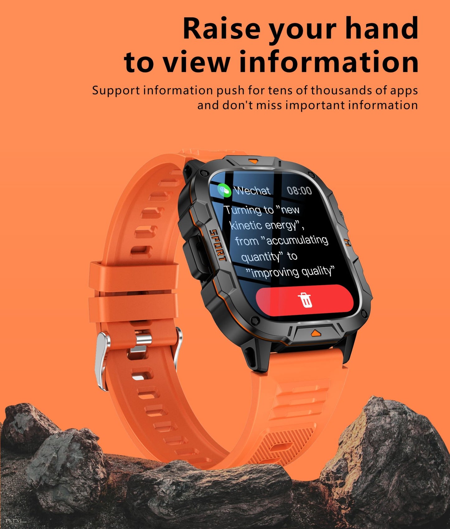 2025 Novo Para Xiaomi Militar Grau Smart Watch Masculino Tela AMOLED de 1.96" 5ATM À Prova D'Água Esportes Rastreador de Fitness Chamada BT Smartwatch