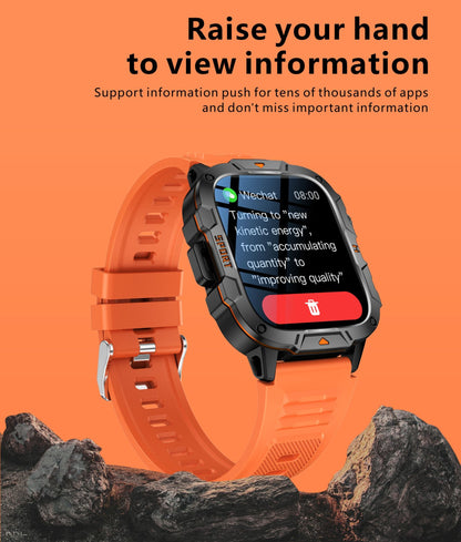2025 Novo Para Xiaomi Militar Grau Smart Watch Masculino Tela AMOLED de 1.96" 5ATM À Prova D'Água Esportes Rastreador de Fitness Chamada BT Smartwatch