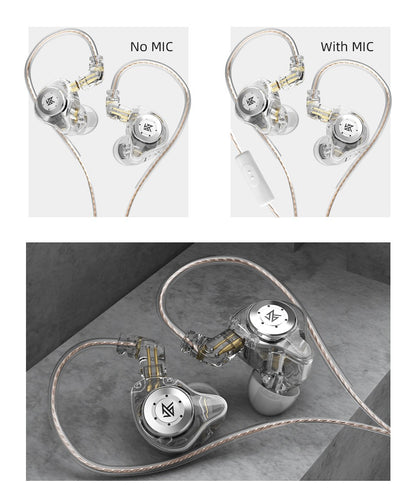 KZ EDX pro Earphones Bass In Ear Monitor Headphones Sport Noise Cancelling HIFI Headset New Arrival!