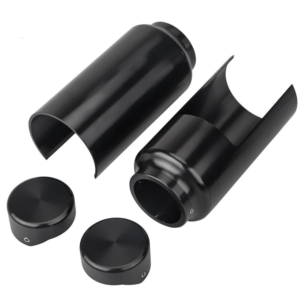 Motorcycle Front Upper Fork Tube Cover Lower Gaiters Boots Shock Damping Guard Cap For Harley Softail Breakout FXBR FXBRS 18-21