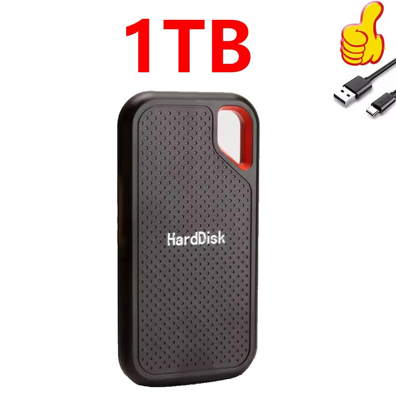 Portable SSD External Hard Drive 4TB USB3.2 Type-C External Storage Compatible with Laptop/PC/Mac Shockproof Plug&Play Hard Disk