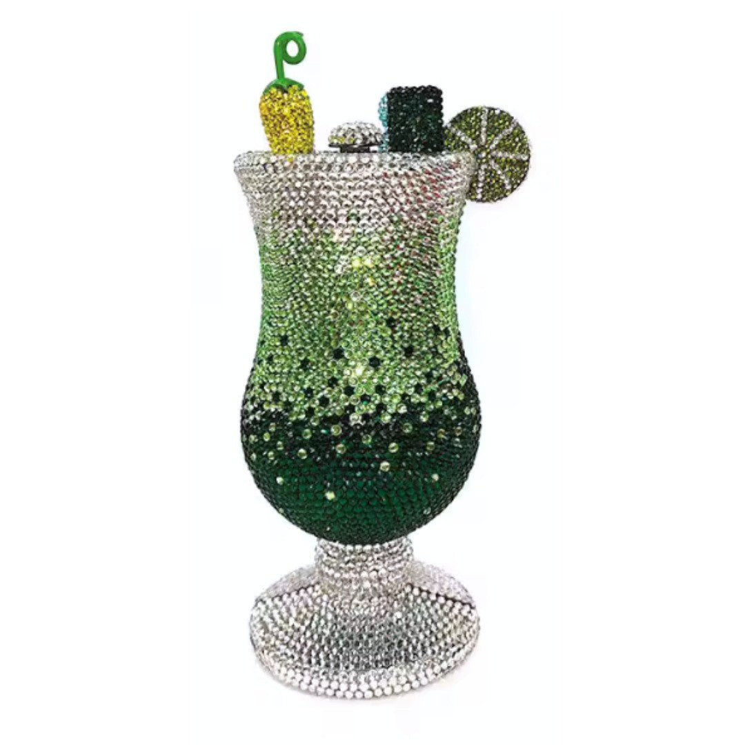 XIYUAN Martini Purse Women Crystal Evening Bags Luxury Designer Diamonds Cup Clutches Wedding Bridal Handbag Lady Rhinestone Bag