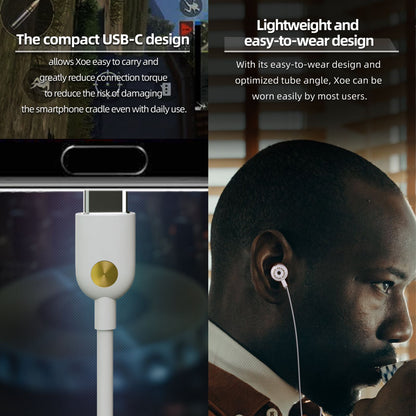 HiBy Digital XOE USB Type C 8mm DLC Diaphragm Dynamic Driver DSD Decoder In-Ear IEM Earphones Earbuds DAC ES9270C With HD MIC