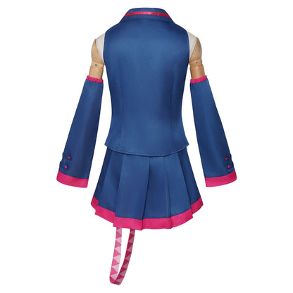Anime Kasane Teto Cosplay Fashion Uniform Costume Wig Vtuber Teto Blue Dress Suit For Women Halloween Party Formula Uniform Sui