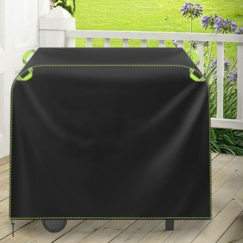 420D Rainproof Outdoor BBQ Cover,Gas Dustproof Oxford Tent Barbecue Cover Waterproof Strips Grill Rack Protective Oven Hood
