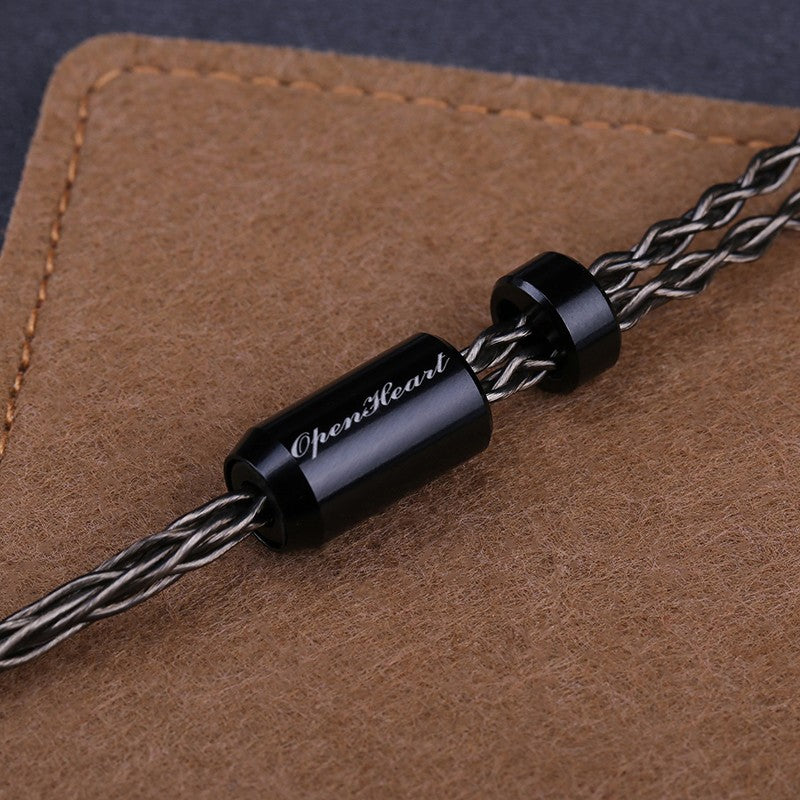 OPENHEART 8 Core Headphone Cable 1 to 2 jack dual  3.5/2.5/4.4mm Balanced Cable Silver Plated Copper Upgrade Replacement 2m 3m