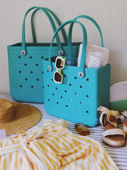 Fashion Large Beach Bags EVA Rubber Waterproof Storage Baskets Travel Shopping Handbag Women Shoulder Solid Color Jelly Bag