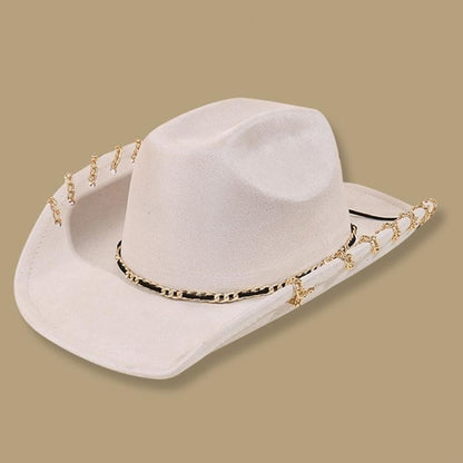 L5YA Elegant Homburg Hat for Men Women Unisex Wear Vintage Top Hat Cowboy Costume