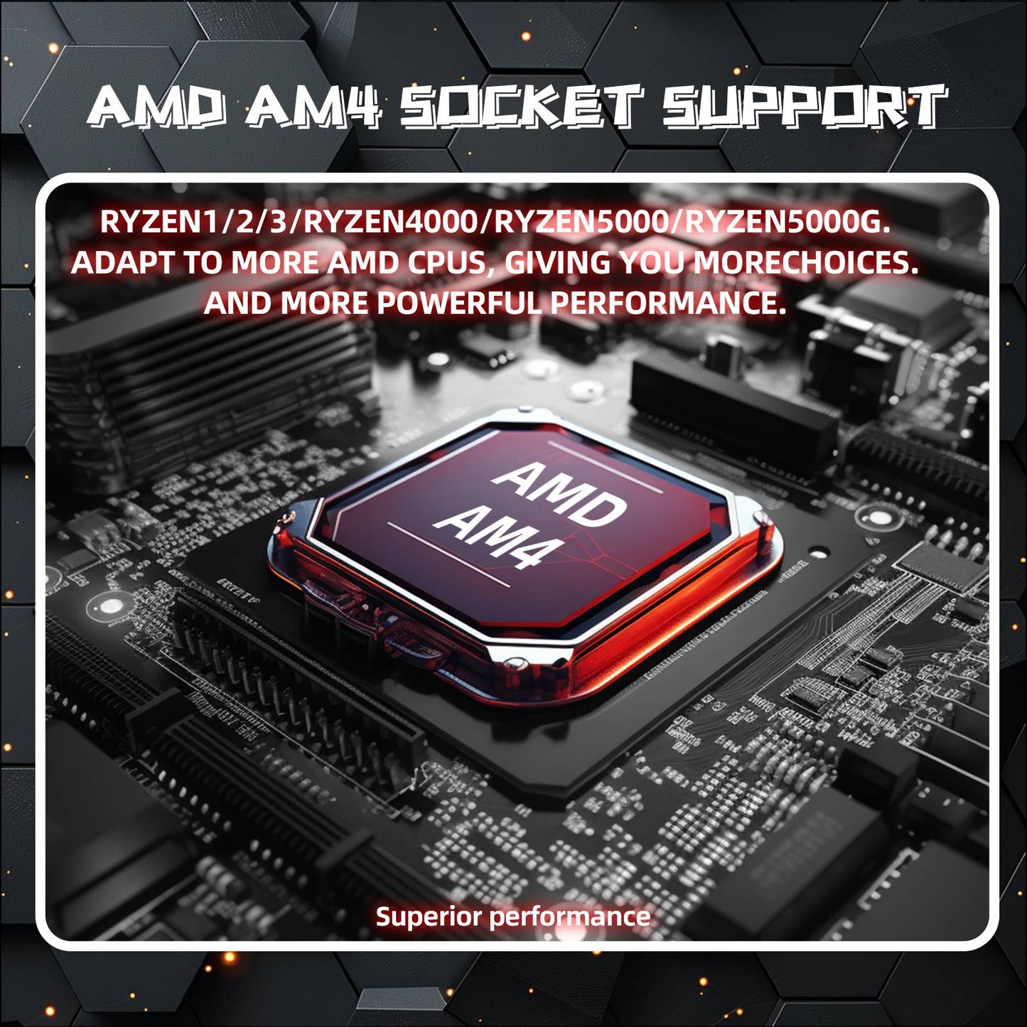 Kit Placa-mãe ZSUS B450 com Ryzen R5 5600 Memória DDR4 1*16GB 3200MHz Placa-mãe AM4 M.2 NVME