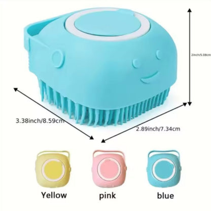 Multifunctional Bath Massage Brush for Dogs And Cats Soft Safety Silicone Puppy Grooming Tool Big Dog Cat Pet Accessories