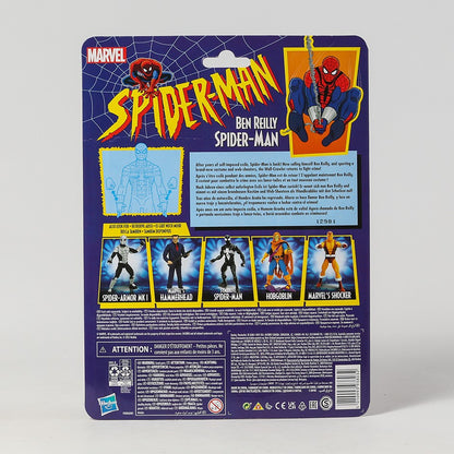 Boneco de Ação de PVC Colecionável Homem-Aranha Cel-Shading Comics Marvel Legends Retro Cardback Modelo de Brinquedo de Presente