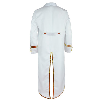 Halloween Costume Men Tuxedo Medieval Vintage Costume Male Mid-Length Punk Vintage Gilt Tuxedo Stage Performance Clothing