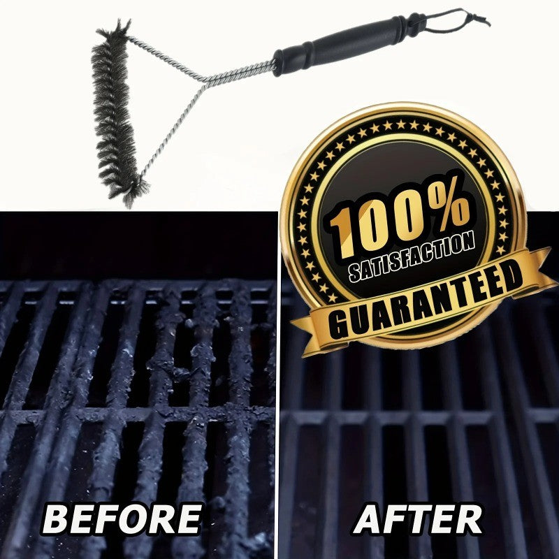 Barbecue Grill BBQ Brush Clean Tool Grill Accessories Stainless Steel Bristles Non-stick Cleaning Brushes Barbecue Accessories