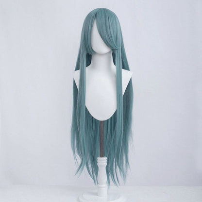 100cm Long Straight Cosplay Wig Anime Compatible Universal Omopinenet Heat Resistant Synthetic Hair Wigs + Wig Cap