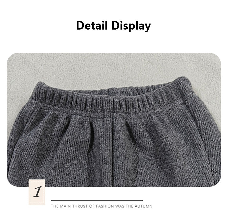 Girls Fleece Lined Flare Leggings Children Winter Warm Kids Pants Slim Fit Thermal Trousers Korean Fashion Outerwear Clothes