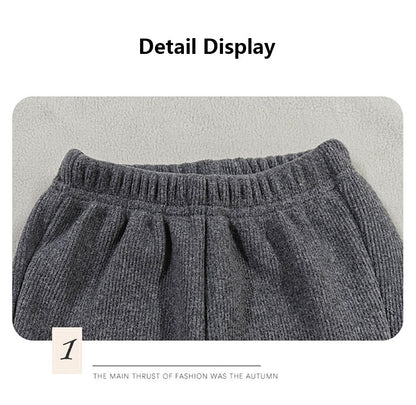 Girls Fleece Lined Flare Leggings Children Winter Warm Kids Pants Slim Fit Thermal Trousers Korean Fashion Outerwear Clothes