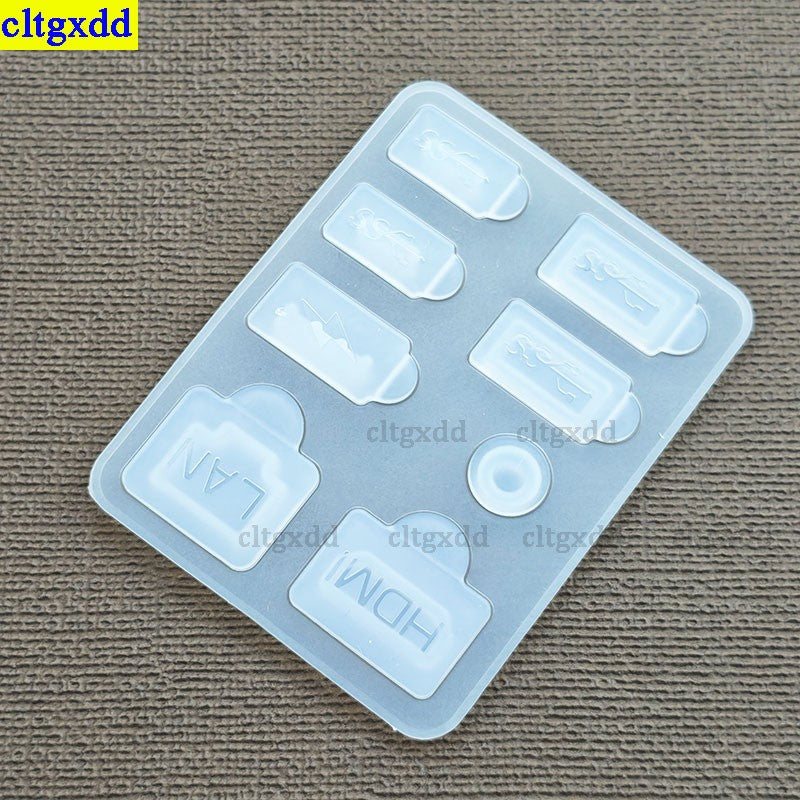 Cltgxdd 1 set dustproof plug protective cover silicone shell dustproof USB port dustproof kit for PS5 ultra-thin console