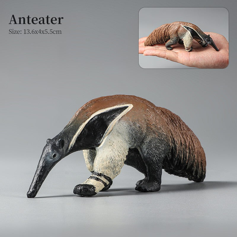 Conjunto de Brinquedos Montessori de Animais Selvagens - Leão Elefante Antílope Miniaturas de Animais Figuras de Ação Zoológico Presente Educacional para Crianças