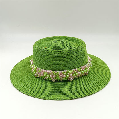 Bucket hat letters summer ladies bucket hat sun hat ladies straw hat fedora hat European men and women hat letters
