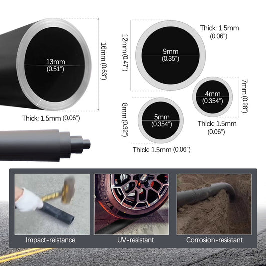 50-5m Garden 1/4'' 5/8mm 3/8" 1/2'' PE Hose Free DIY Gardening Automatic Watering System Punching Drip Irrigation Channel Device