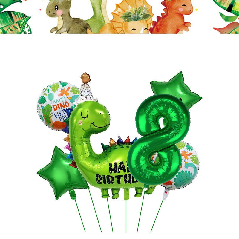Happy Dinosaur Birthday Decoration Party Supplies Set Cup Plate Dinosaur Balloons Stickers Banner Gift Bags for Kids Boy Favors