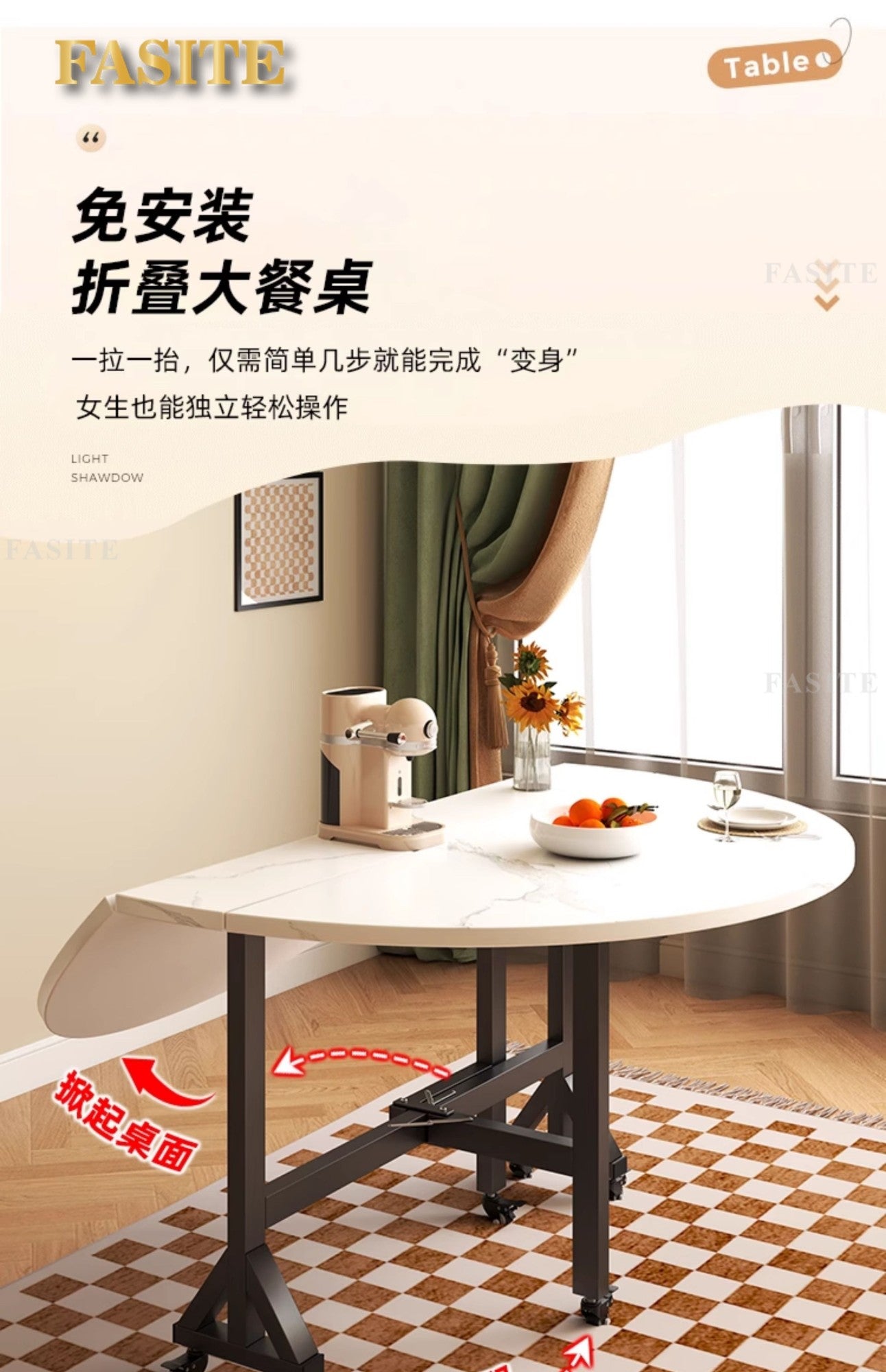 Center Restaurant Dining Tables Folding White Modern Nordic Coffee Tables Luxury Outdoor Kitchen Furnitures