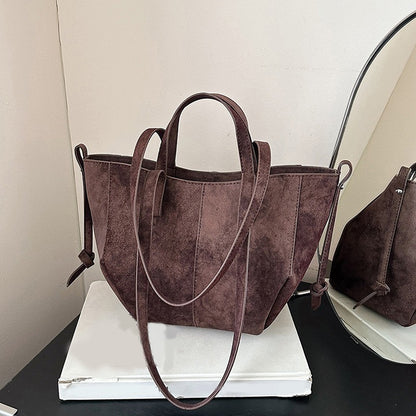 Large Capacity PU Leather Shoulder Bags for Women 2025 Luxury Designer Crossbody Bag Females Brand Retro New Handbags and Purses