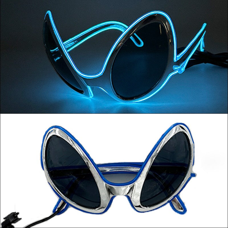 1PC Light Up LED Glasses Glow Sunglasses EL Wire Neon Glasses Glow in The Dark Party Supplies Neon Party Favors for Adults