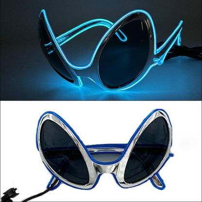 1PC Light Up LED Glasses Glow Sunglasses EL Wire Neon Glasses Glow in The Dark Party Supplies Neon Party Favors for Adults