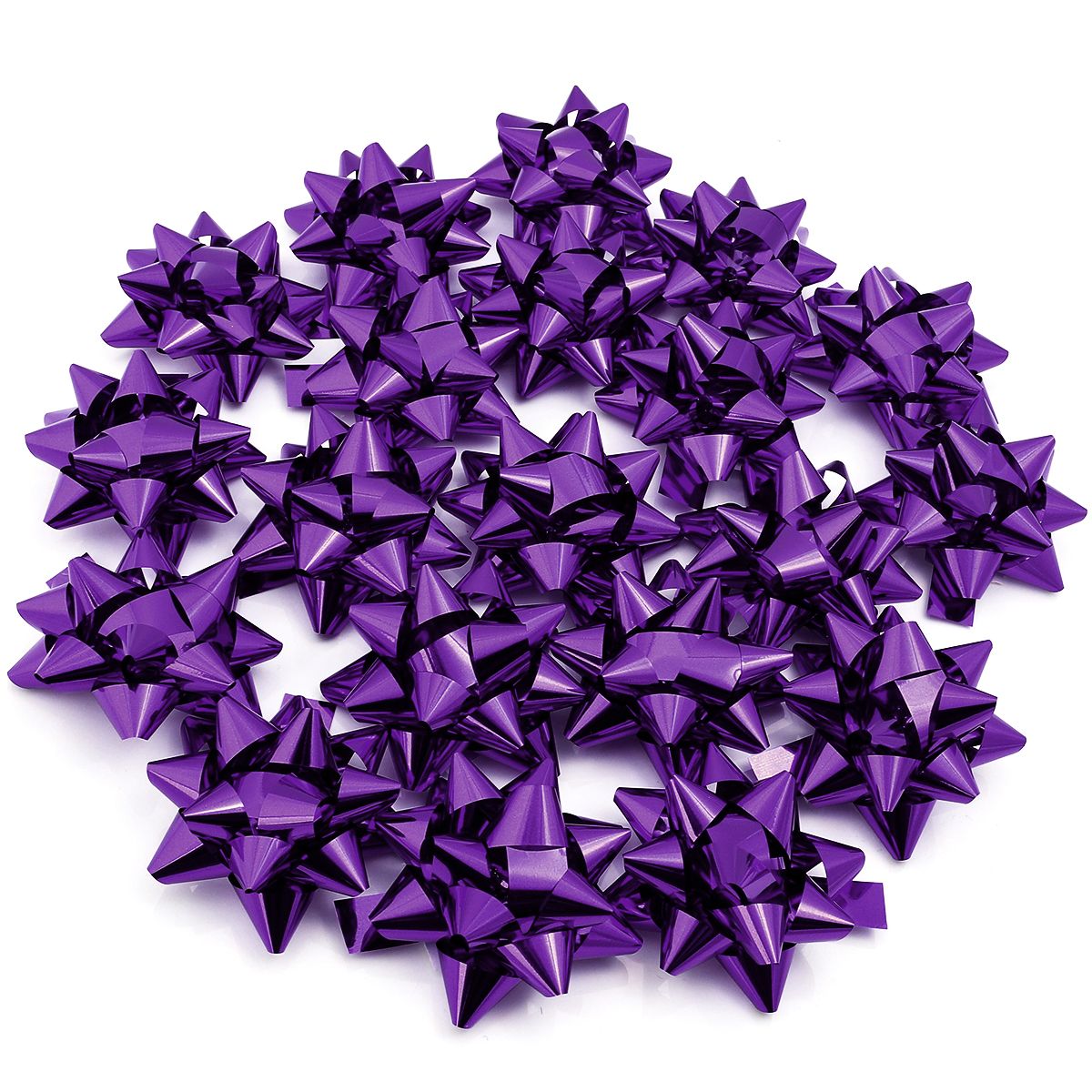 20/10pcs Self-Adhesive Star Flower Ribbon Star Bows For Holiday Valentine Christmas Birthday Party Decoration Gift Wrapping