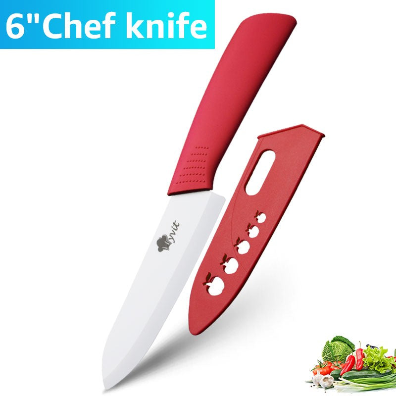 Conjunto de Facas de Cerâmica para Cozinha Profissional Faca de Cerâmica 3 4 5 6 Polegadas Faca de Descascar Frutas à Prova de Ferrugem para Fatiar Cortar Legumes
