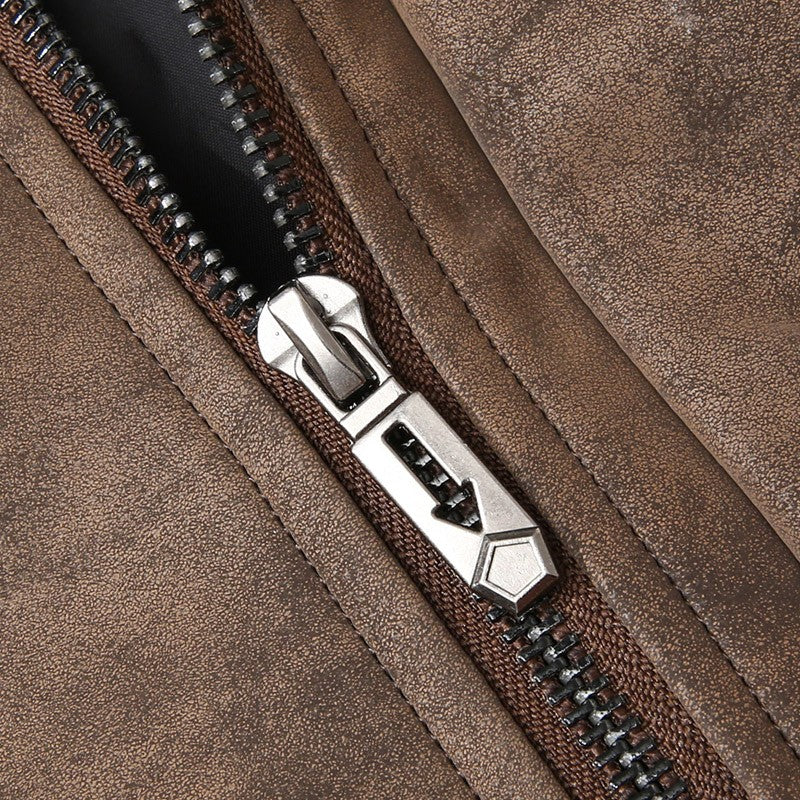 Leather Jacket Men Suede Coats Spring Windbreaker Oversized 6XL 7XL 8XL Plus Size Street Moto Autumn Brand Waterproof Softshell