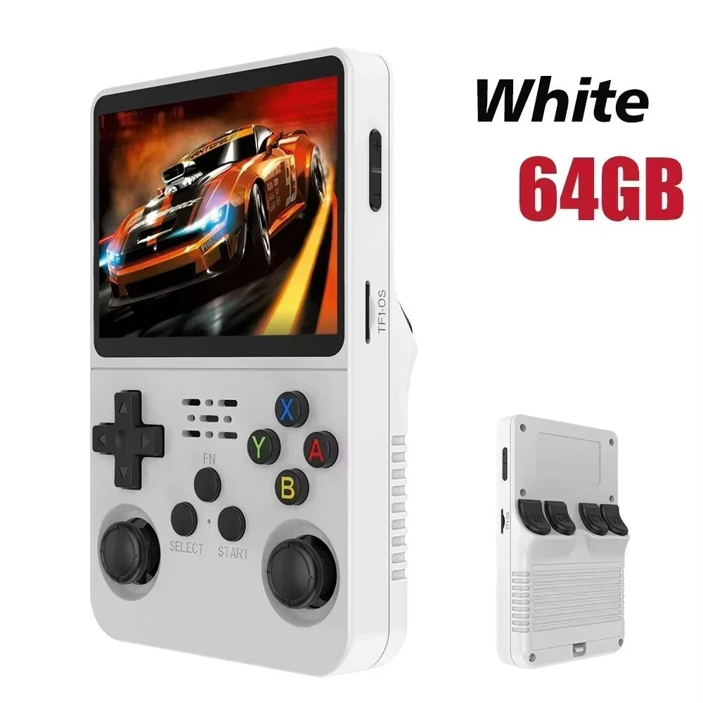 R36S Original Retro Handheld Game Player Arkos System 3.5" IPS Screen Portable 64/128GB Hall Effect Emulator Wireless Gamepad