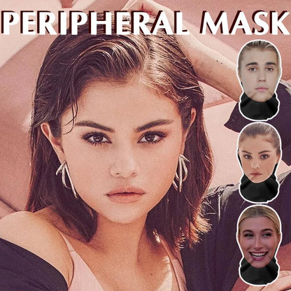 Realistic Face Mask 3D Printed Full Face Visual Mask Realistic Celebrity Performer Role-playing Props Costumes Face Mask