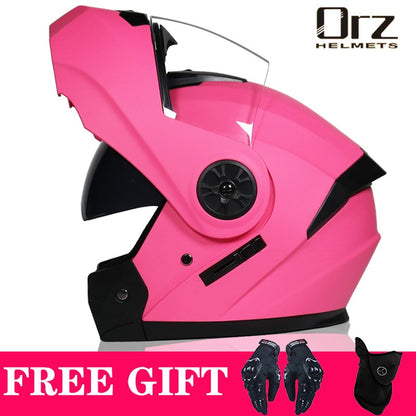 Capacete de Moto Modular Articulado para Corrida DOT Aprovado com Viseira Interna Dupla Voyage