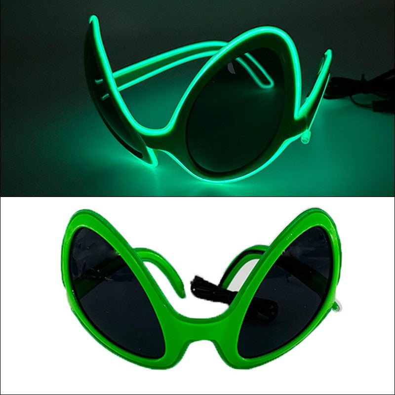 1PC Light Up LED Glasses Glow Sunglasses EL Wire Neon Glasses Glow in The Dark Party Supplies Neon Party Favors for Adults