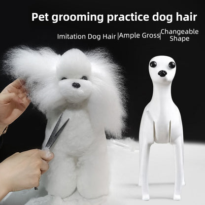 Simulador de pelos de animais de estimação beleza falsa esteticista praticando poodle padrão esqueleto de corpo inteiro modelo de cachorro para tosa
