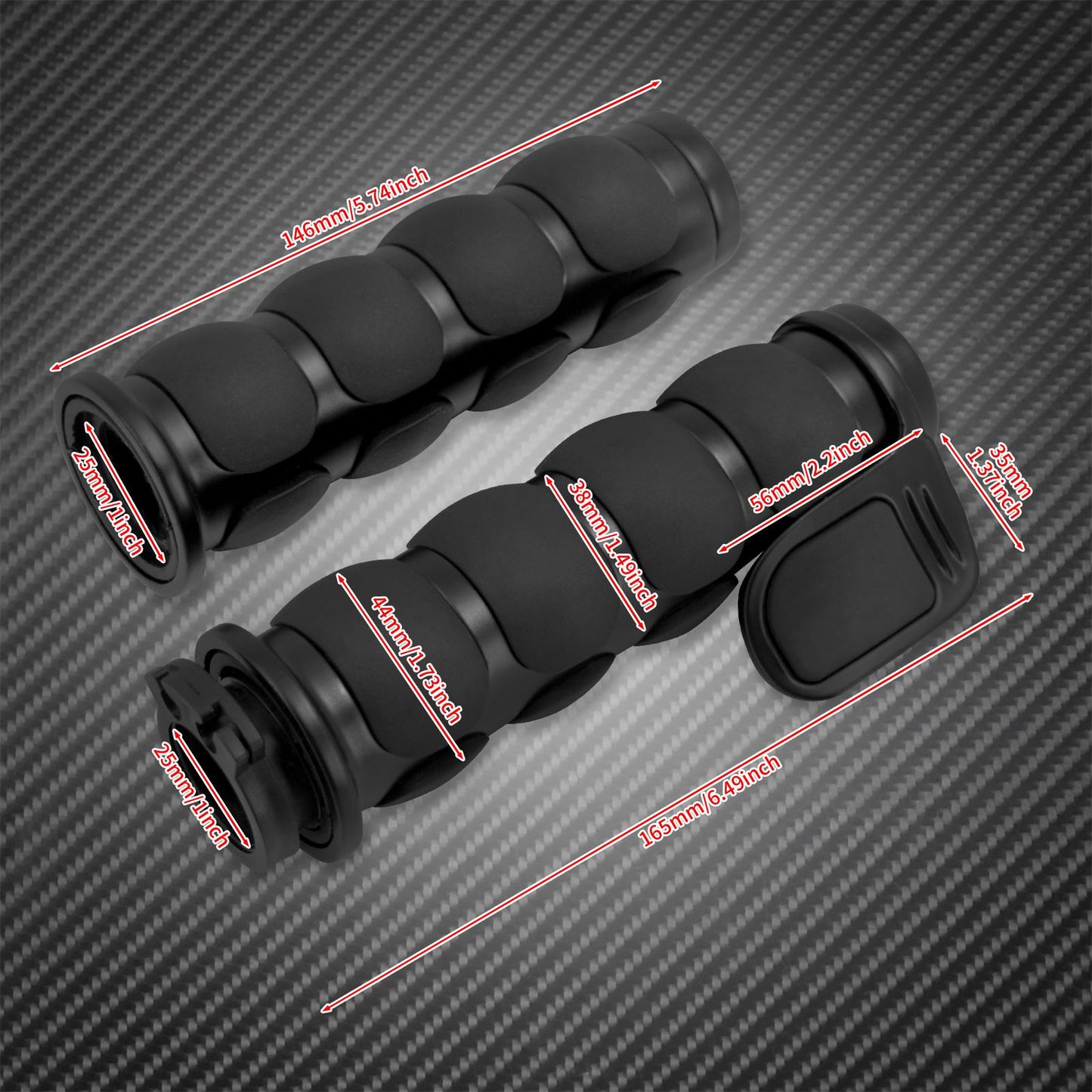 1" Motorcycle Hand Grips 25mm Handlebar Handle Bar For Harley Touring FLHR Softail Fat Boy Sportster XL 883 1200 Dyna For Honda