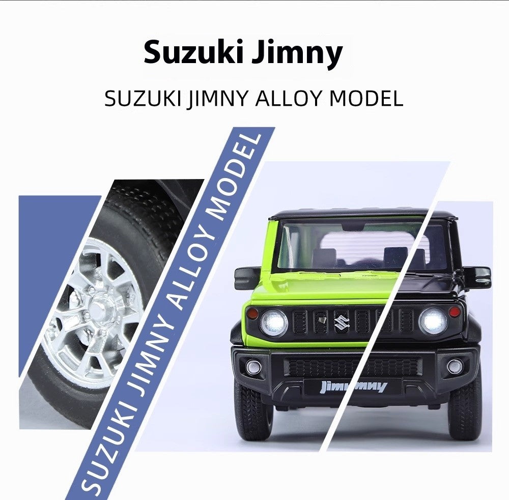 Miniaturas 1/24 Suzuki Jimny SUV Liga Off Road Modelo Diecast Puxar para Trás Brinquedo Infantil Presente Para Crianças Presente de Aniversário Para Namorado