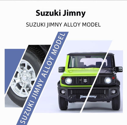 Miniaturas 1/24 Suzuki Jimny SUV Liga Off Road Modelo Diecast Puxar para Trás Brinquedo Infantil Presente Para Crianças Presente de Aniversário Para Namorado