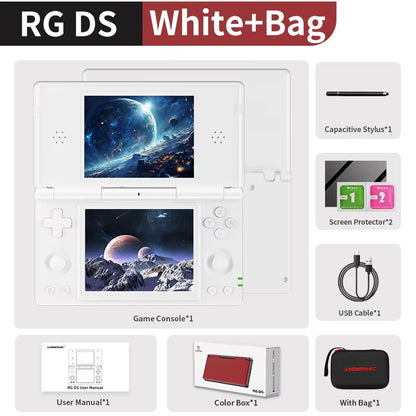 Anbernic RG DS Video Game Console Dual 4.0” IPS Screen Android 14 Support Dual Application On Split Screens & Hall Switch Chip