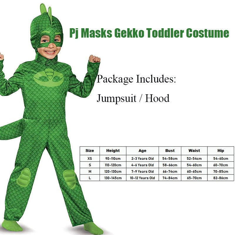 Cartoon PJ Cosplay Costume Anime Figure Dress Up Clothing Christmas Halloween Birthday Party for Boy Girl Kids Accessories Gifts